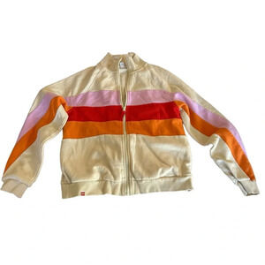 Women's Color Block Stripe Zip-Up Track Jacket - LEGO® Collection x Target Cream